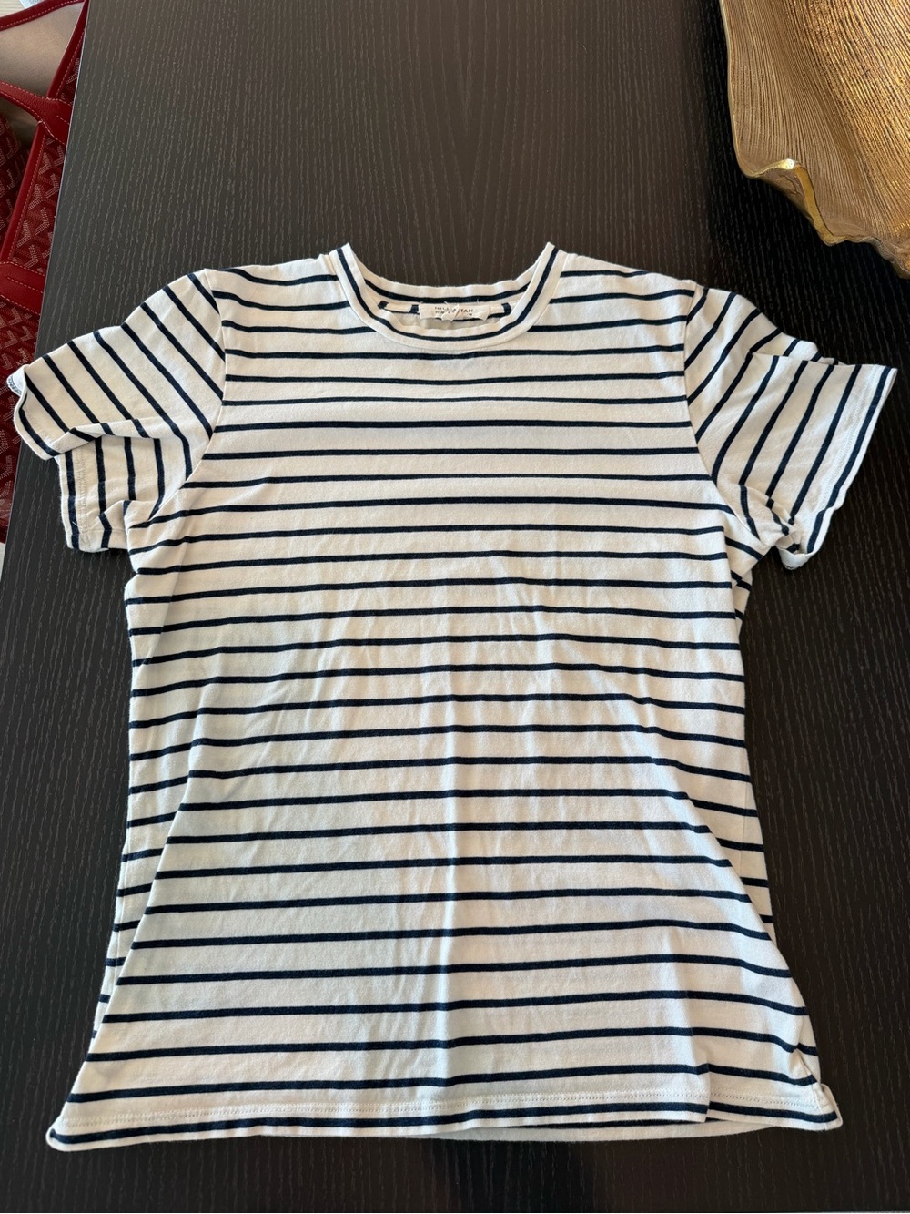 Nili lotan blue and white stripe tshirt worn 2x